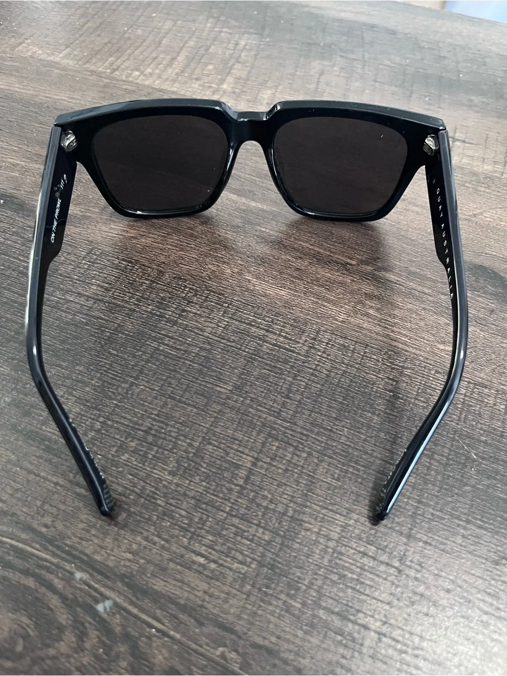 Quay Australia Black Square Sunglasses with Dark Lenses